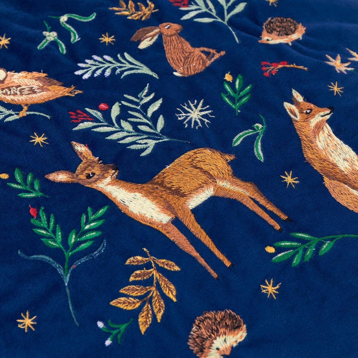 Berry Woods Navy Cushion Fabric by furn. - BERRYWO/CC2/NYGY