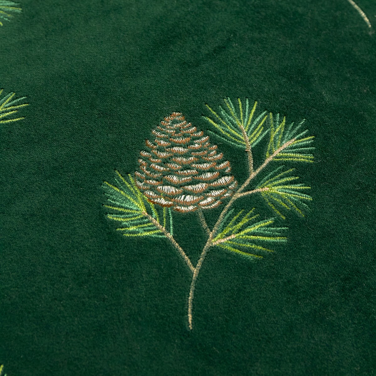 Winter Pines Spruce Green Cushion Fabric by furn. - WIPINES/CC5/SGR