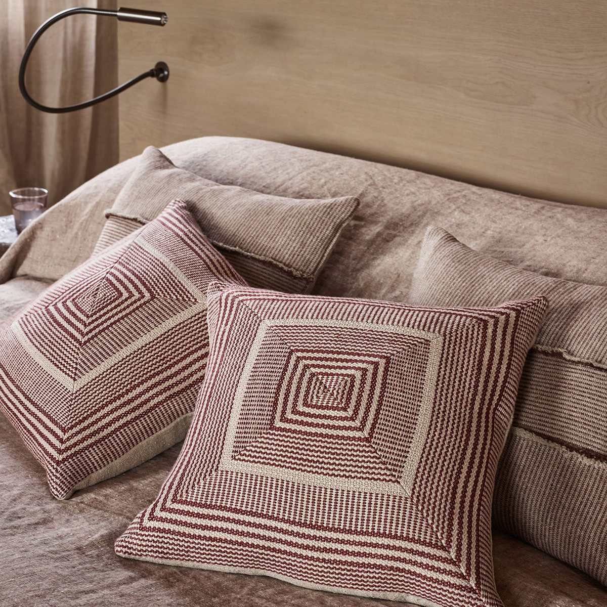 Cabana Sunset Stripe Panel Cushion Fabric by de Le Cuona - CABA5C