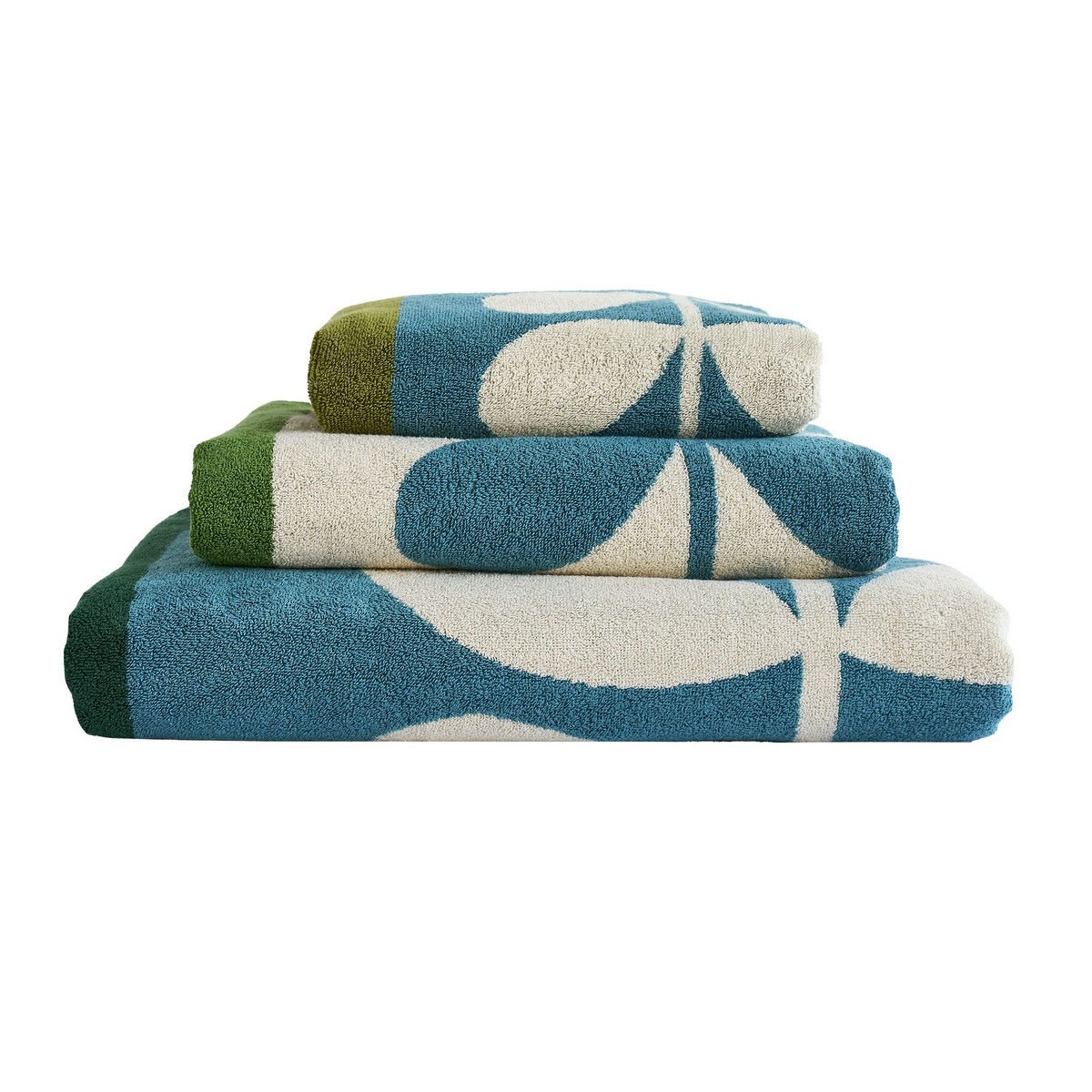 Stem Check Willow Bath Sheet Fabric by Orla Kiely - OKSCHECK01BS