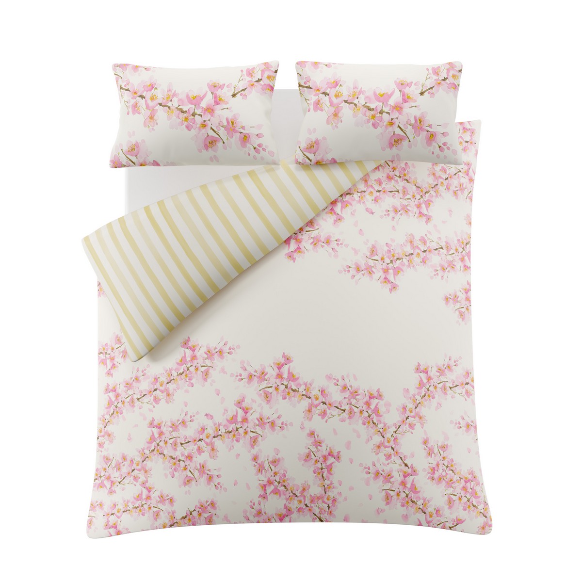 Cherry Blossom Pink Duvet Set Fabric by Bluebellgray - BGCHERRY01SQ