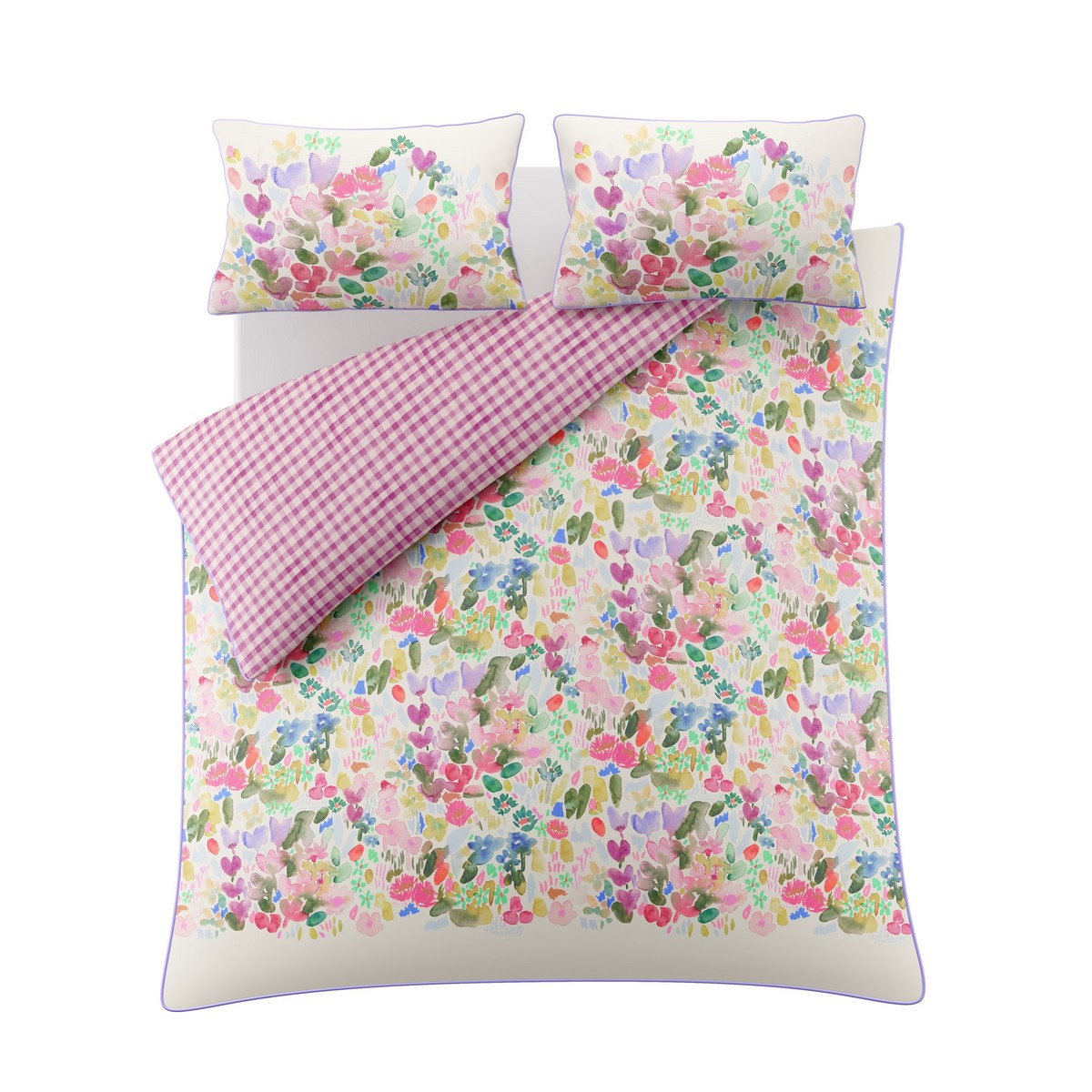 Flora Cerise Duvet Set Fabric by Bluebellgray - BGFLORA01SQ