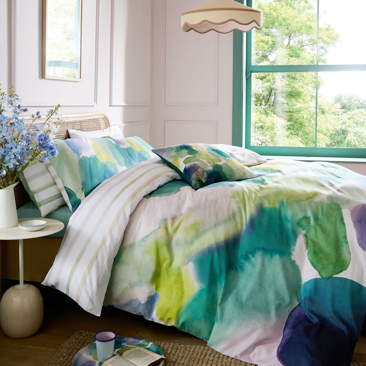 Lochaber Sea Duvet Set Fabric by Bluebellgray - BGLOCH01SQ