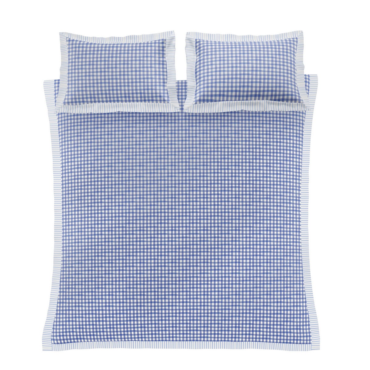 Sunday Stripe Blue Duvet Set Fabric by Bluebellgray - BGSUNSTR01SQ