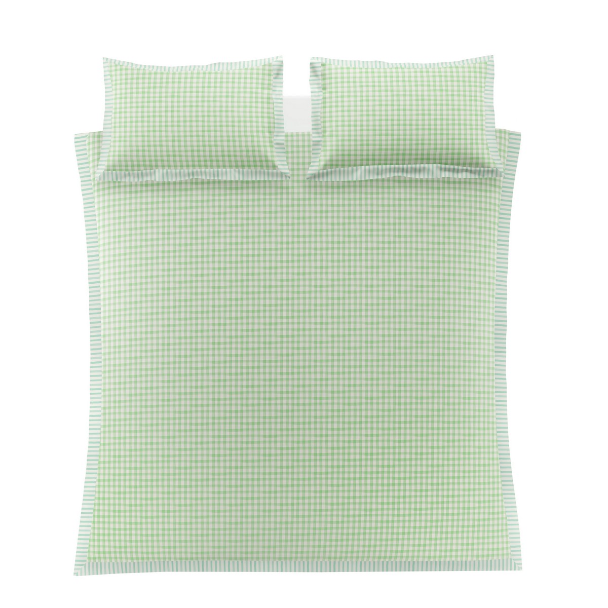Sunday Stripe Botanical Greens Duvet Set Fabric by Bluebellgray - BGSUNSTR02SQ