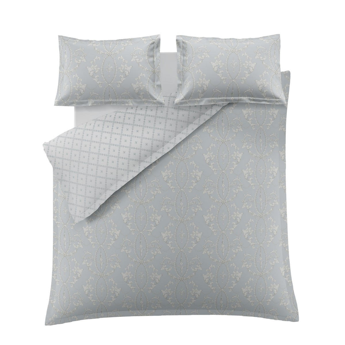 Tijou Porcelain Blue Duvet Set Fabric by Historic Royal Palaces - HRPTIJOU01SQ