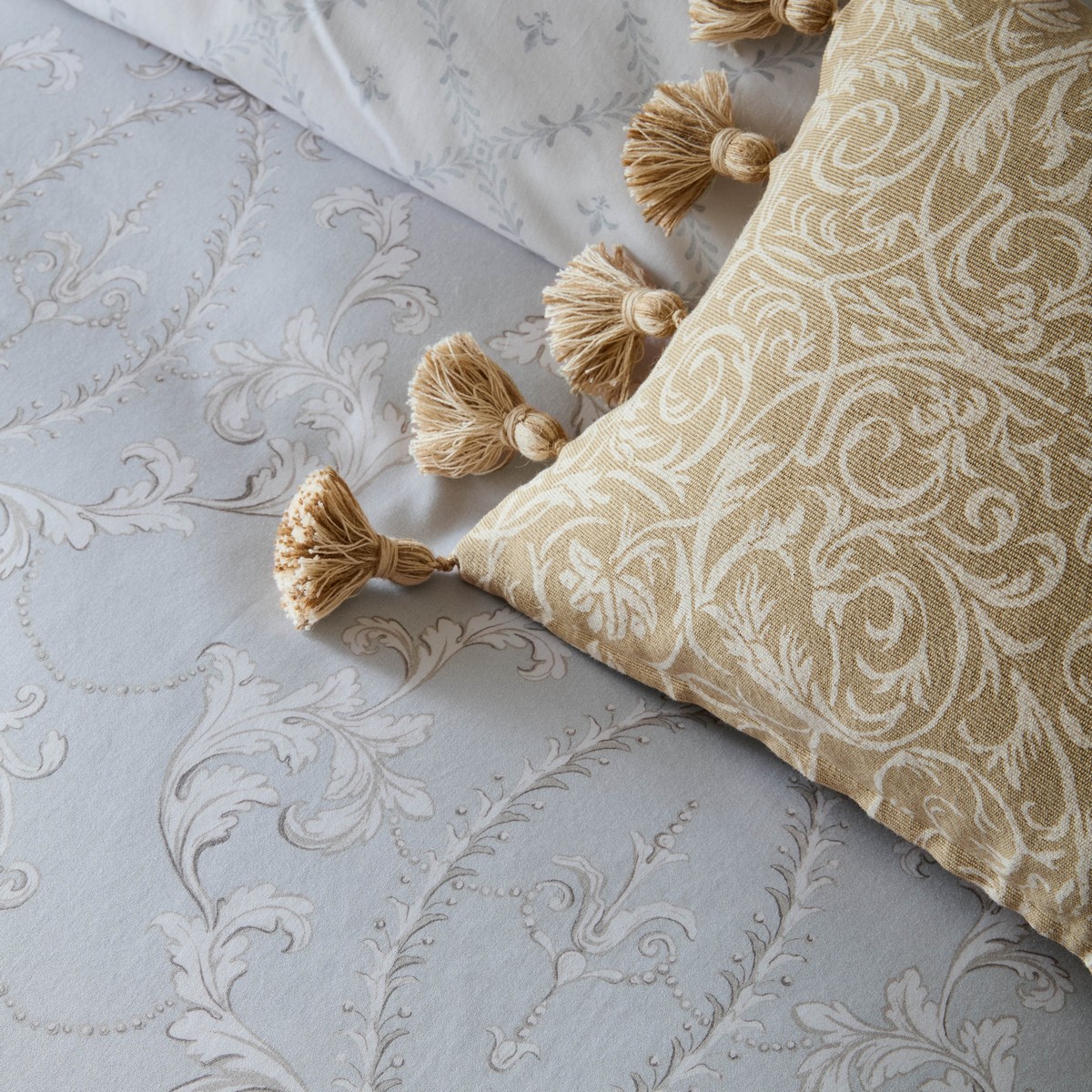 Tijou Porcelain Blue Duvet Set Fabric by Historic Royal Palaces - HRPTIJOU01SQ