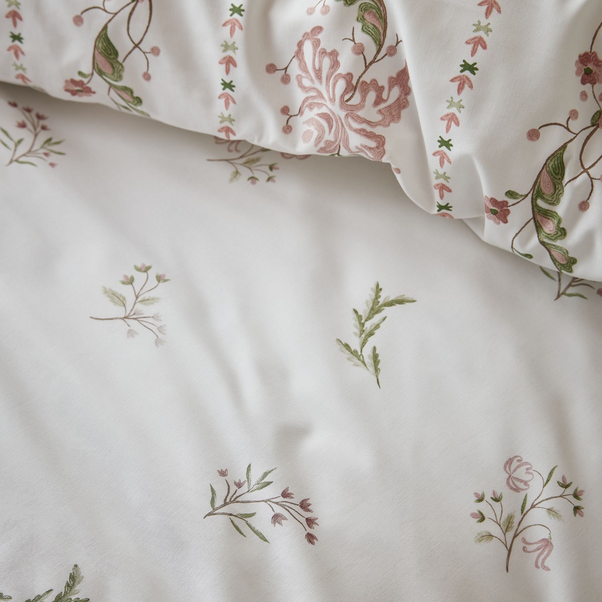 Waistcoat Stripe Clay Pink Duvet Set Fabric by Historic Royal Palaces - HRPWAIST01SQ