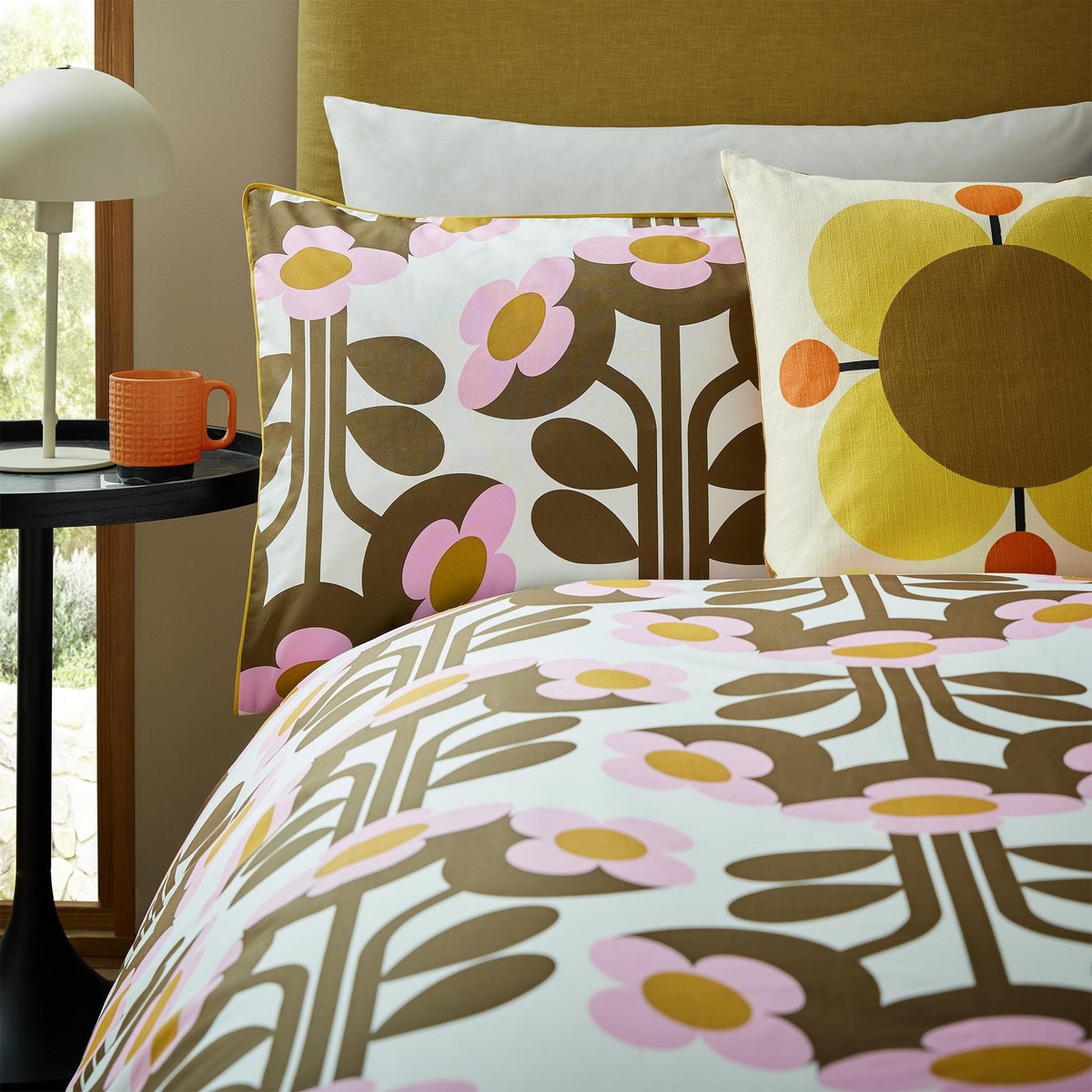 Buttercup Blossom Duvet Set Fabric by Orla Kiely - OKBUTTER01SQ