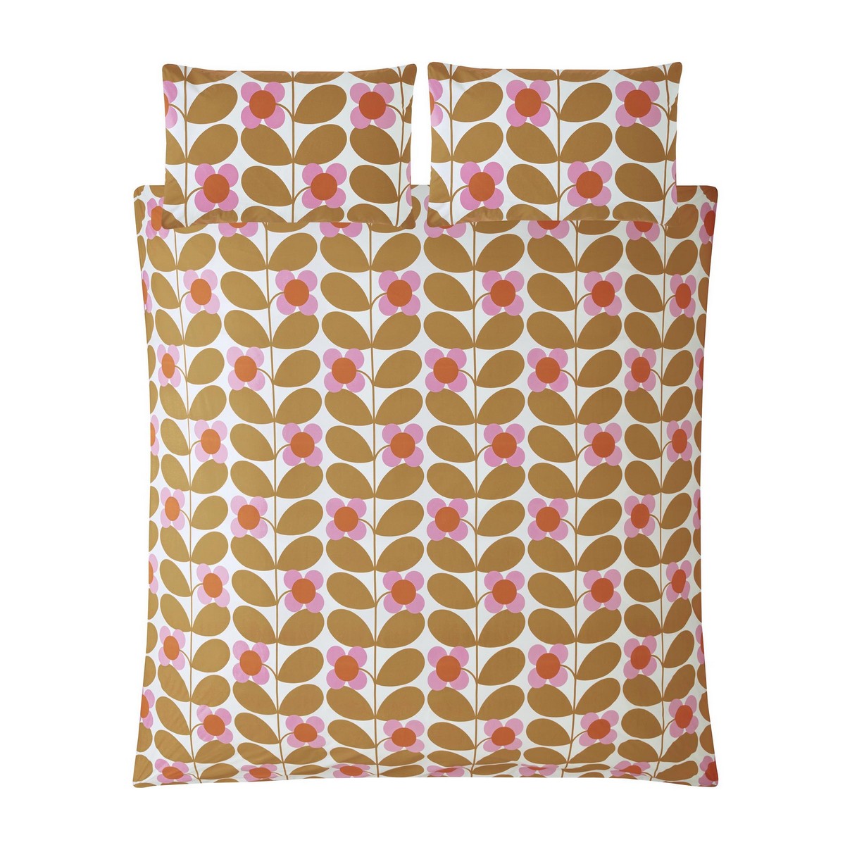 Stem Bloom Saffron Duvet Set Fabric by Orla Kiely - OKSTEMBLM01SQ