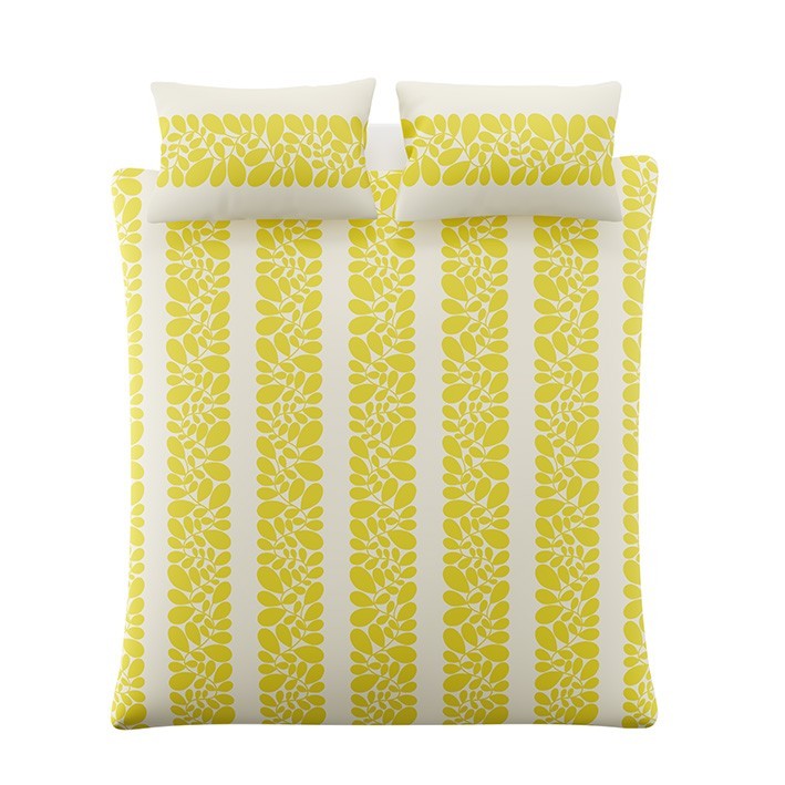 Sycamore Stripe Yellow Duvet Set Fabric by Orla Kiely - OKSYCAMORE02SQ