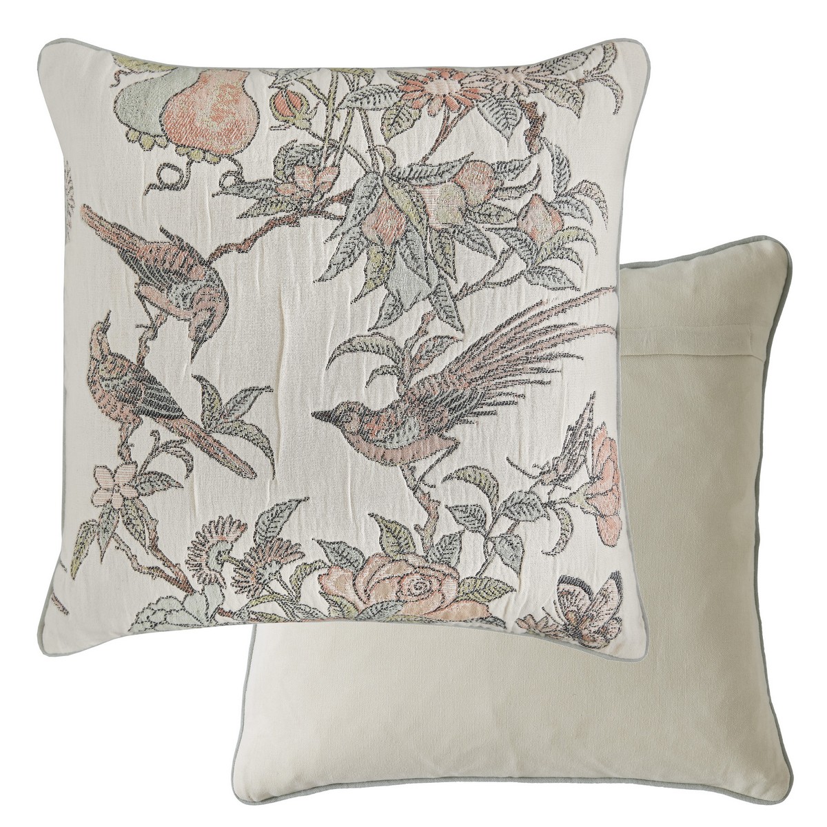 Hampton Jacquard Multi Cushion Fabric by Historic Royal Palaces - HRPHAMPT0141