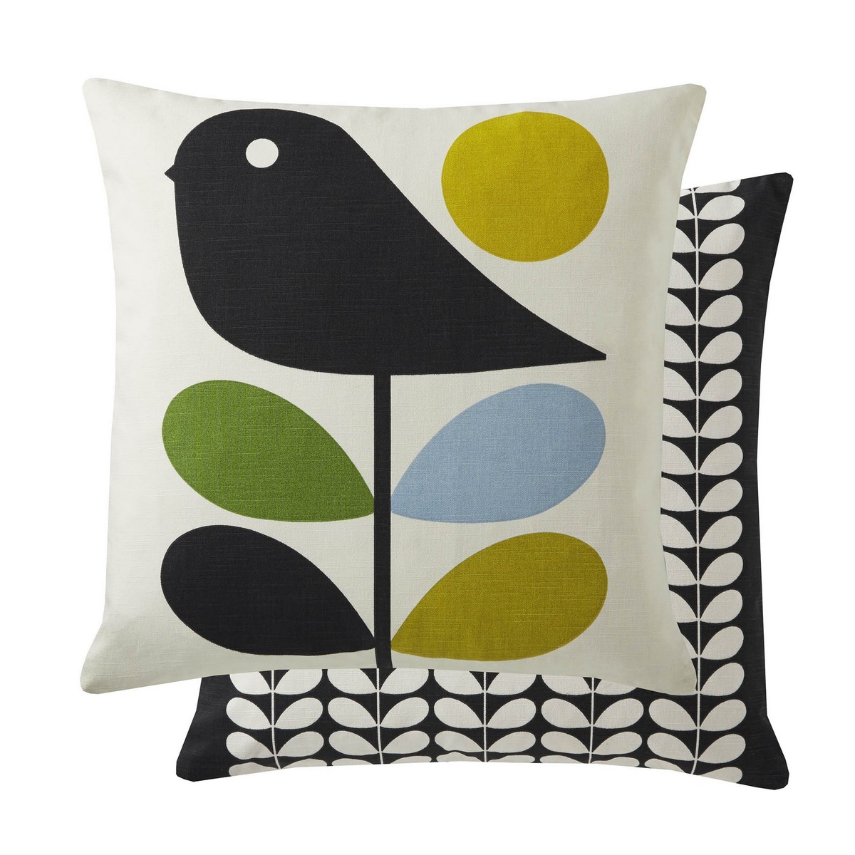 Early Bird Duck Egg Cushion Fabric by Orla Kiely - EARLYBIRDDEGG41