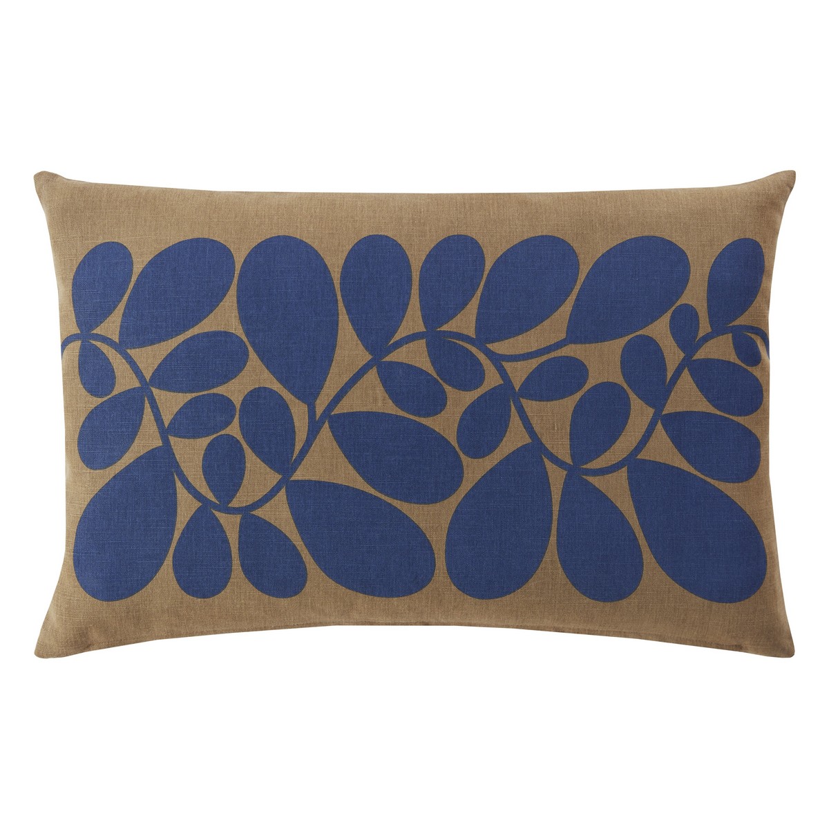 Sycamore Stripe Coffee Cushion Fabric by Orla Kiely - OKSYCA0442