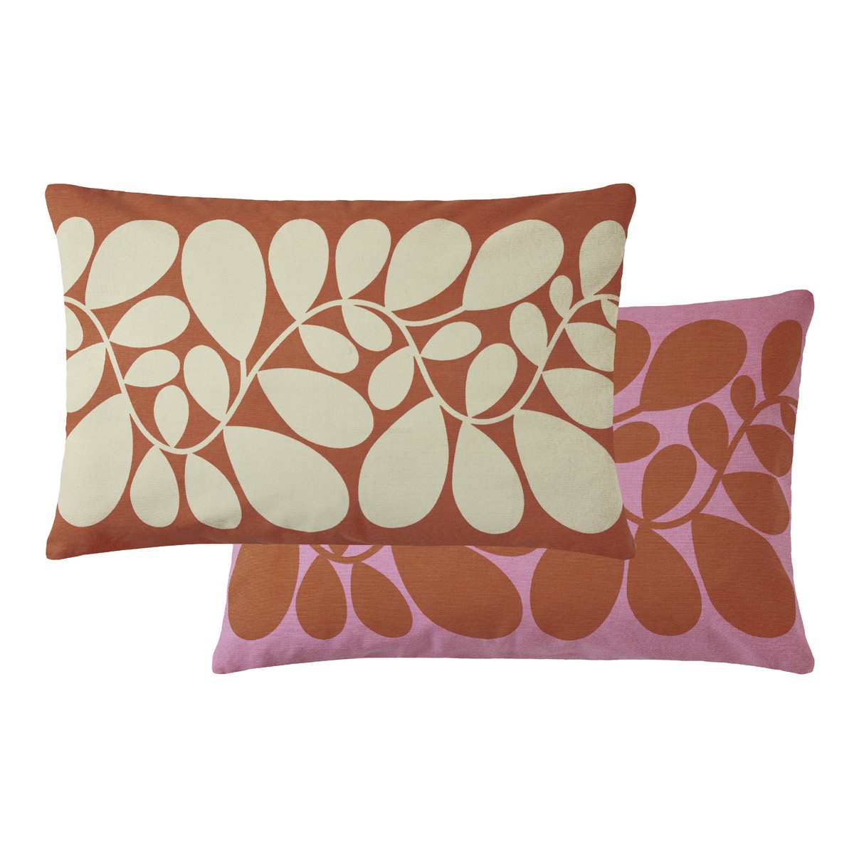 Sycamore Stripe Tomato / Pink Cushion Fabric by Orla Kiely - OKSYCA0142
