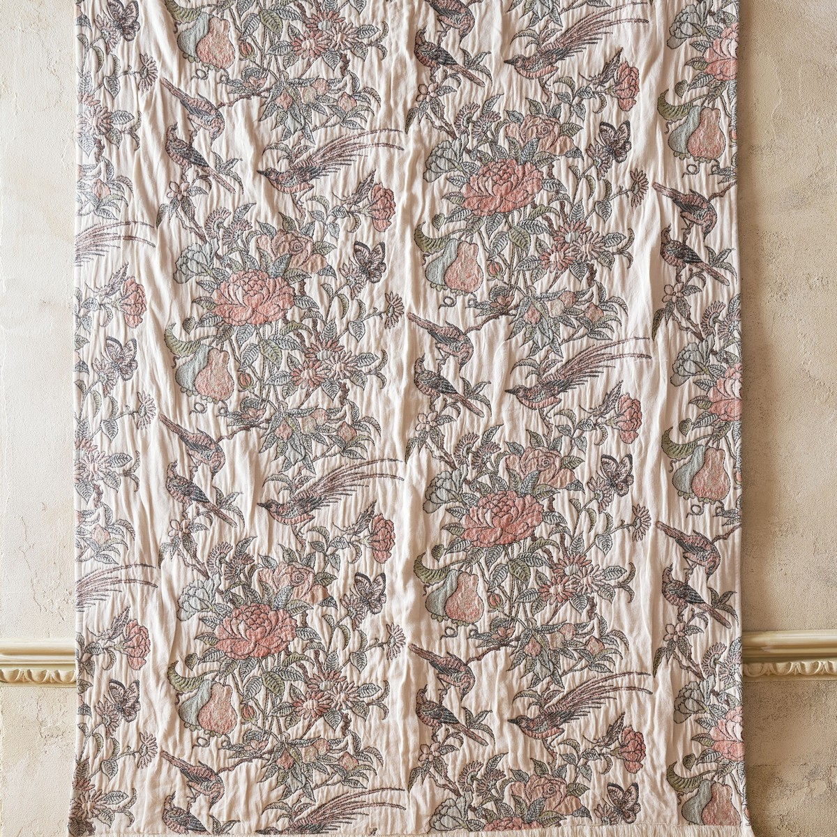 Hampton Jacquard Multi Throw Fabric by Historic Royal Palaces - HRPHAMPT01QBT