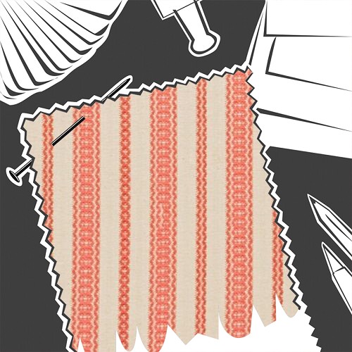 Payson Coral by Blithfield - Fabric By The Metre - 1713-03