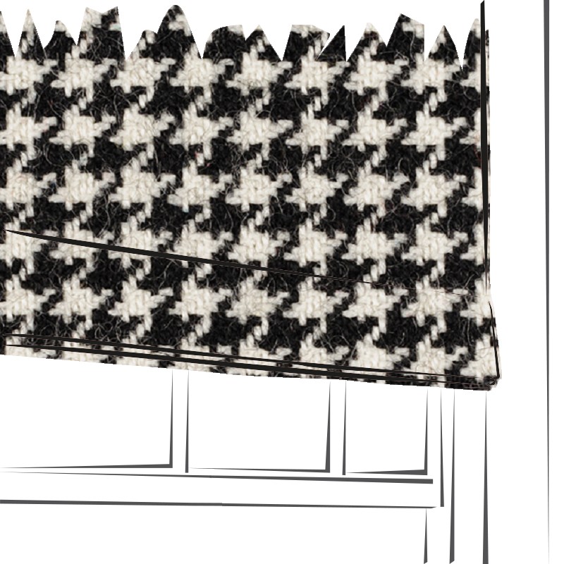 Troon Houndstooth by Bute Fabrics - Made to Measure Roman Blind - CF752-0101