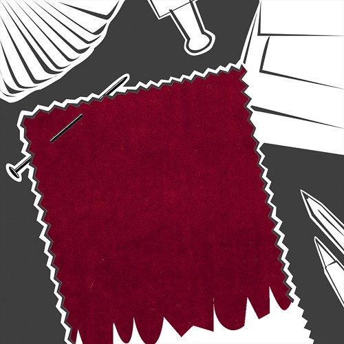 Alvar Ruby by Clarke & Clarke - Fabric By The Metre - F0753/12