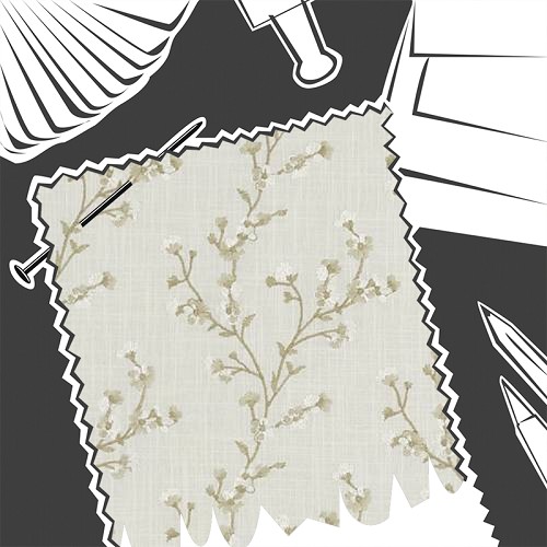 Blossom Ivory by Clarke & Clarke - Fabric By The Metre - F1439/02