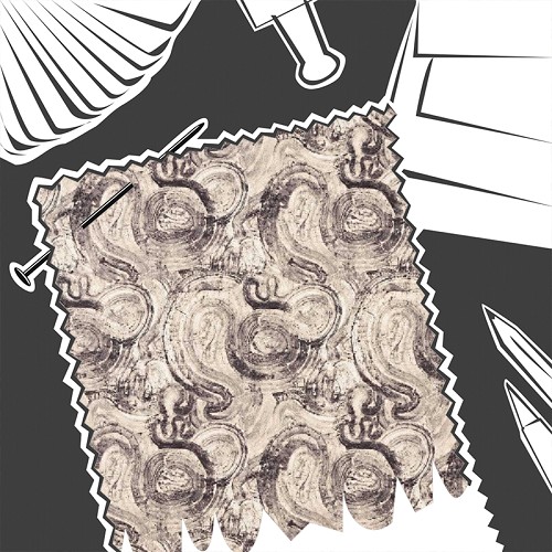 Hatoum Jacquard Noir by Clarke & Clarke - Fabric By The Metre - F1769/03