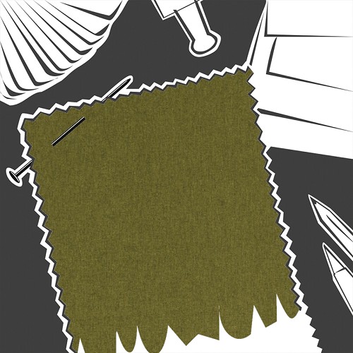 Highlander Olive by Clarke & Clarke - Fabric By The Metre - F0848/22