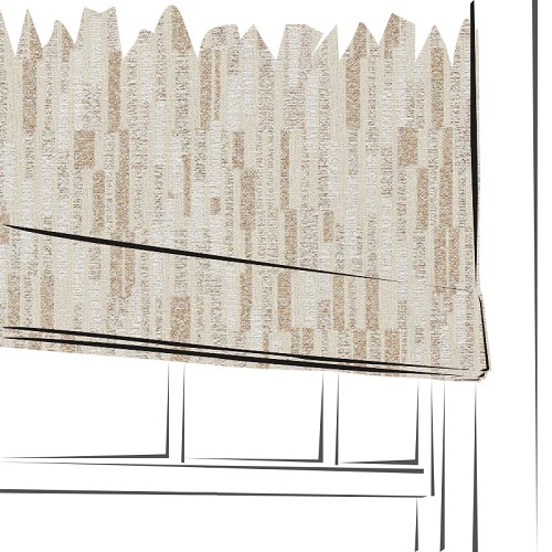 Juno Jacquard Linen by Clarke & Clarke - Made to Measure Roman Blind - F1767/02