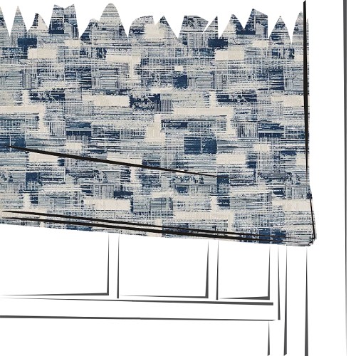 Kazimir Jacquard Ink by Clarke & Clarke - Made to Measure Roman Blind - F1768/01