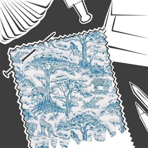 Kisumu Caribbean by Clarke & Clarke - Fabric By The Metre - F1710/01
