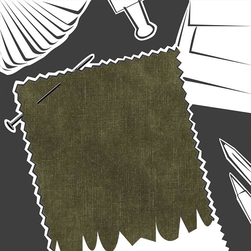 Martello Olive by Clarke & Clarke - Fabric By The Metre - F1275/33