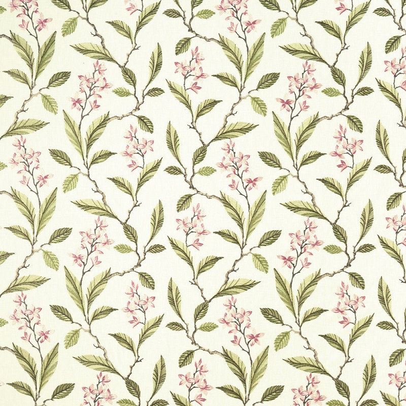 Melrose Pink / Apple Fabric by Clarke & Clarke - F1008/05