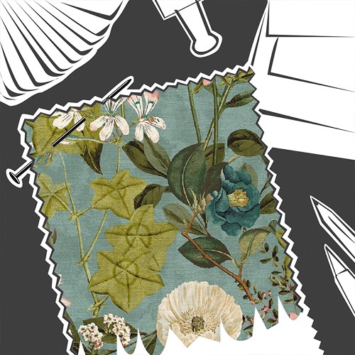 Passiflora Mineral / Blush by Clarke & Clarke - Fabric By The Metre - F1304/04