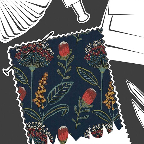 Protini Midnight by Clarke & Clarke - Fabric By The Metre - F1715/02