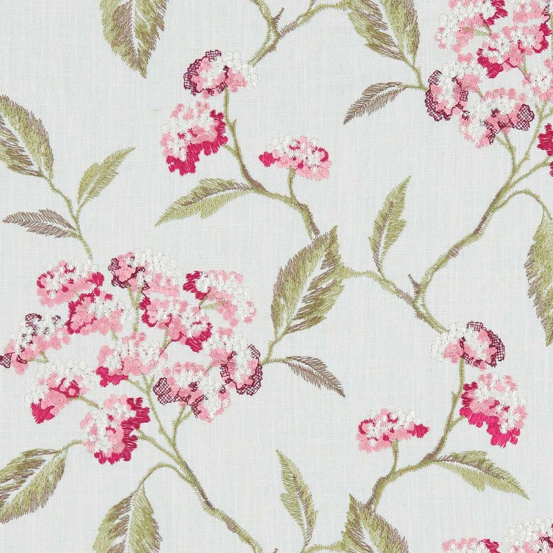Summerby Raspberry Fabric by Clarke & Clarke - F1125/05
