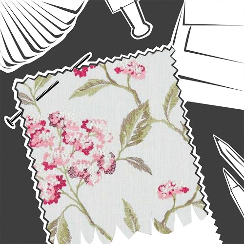Summerby Raspberry by Clarke & Clarke - Fabric By The Metre - F1125/05