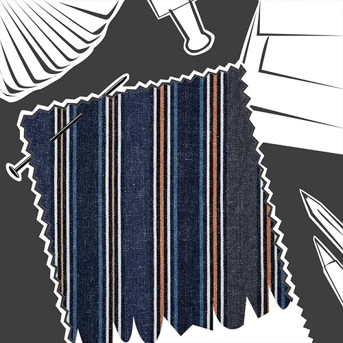 Rugby Indigo by de Le Cuona - Fabric By The Metre - RUG4