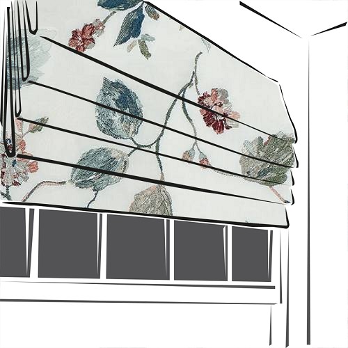 Cranborne Chintz by Fibre Naturelle - Made To Measure Roman Blinds