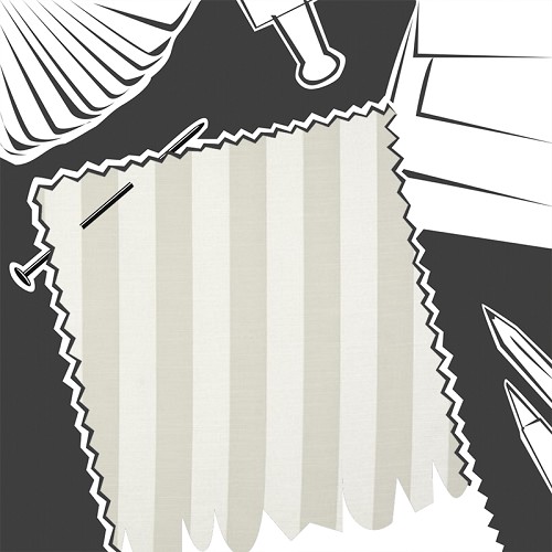 Ascot Stripe Ivory by Fryetts - Fabric By The Metre
