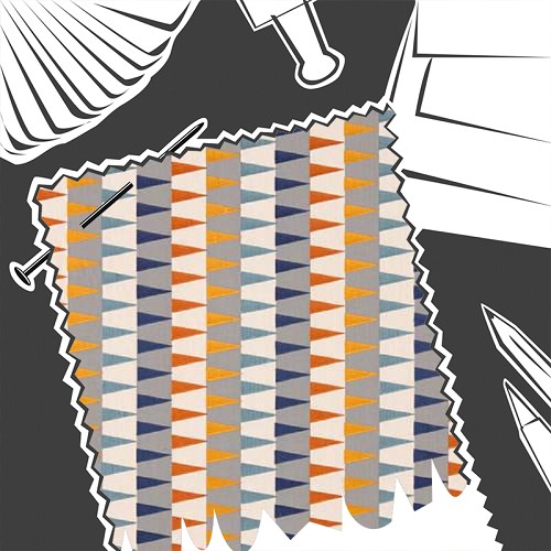 Azul Rust / Navy / Nordic by Harlequin - Fabric By The Metre - HETH132013