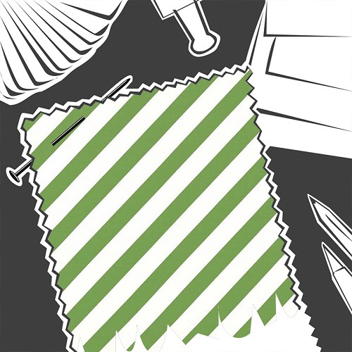 Paper Straw Stripe Peridot by Harlequin - Fabric By The Metre - HSRF133993