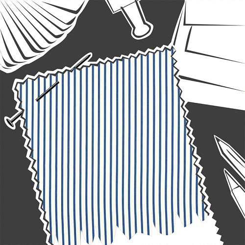 Ribbon Stripe Lapis by Harlequin - Fabric By The Metre - HSRF133986