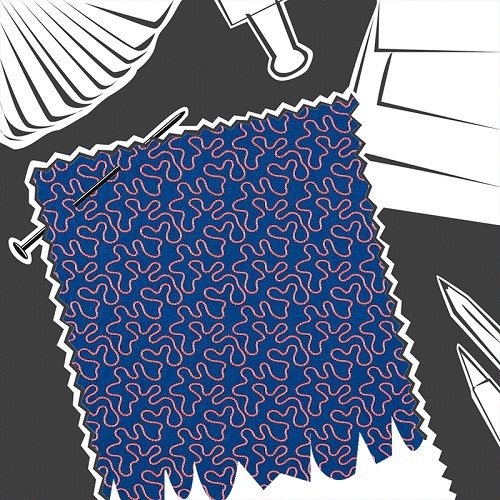 Wiggle Lapis / Spinel by Harlequin - Fabric By The Metre - HSRF134002