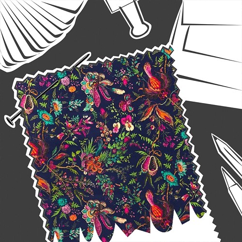 Wonderland Floral Sapphire / Spinel / Emerald by Harlequin - Fabric By The Metre - HSRF121183