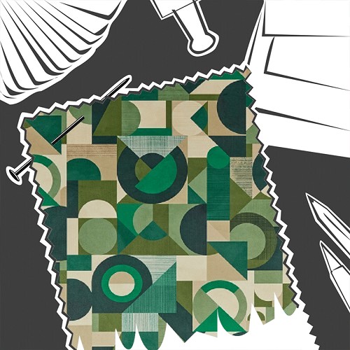 Geometrica Velvet Jadeite by iLiv - Fabric By The Metre - DPAV/GEOMEJAD