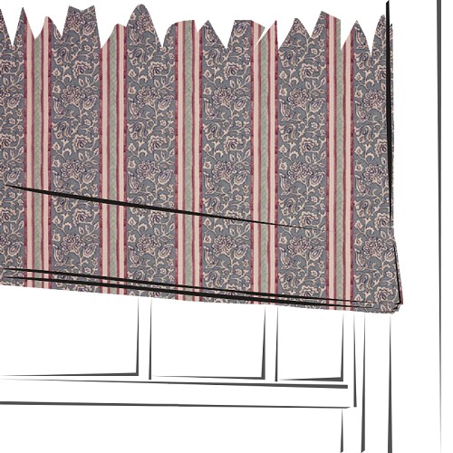 Isolde Slate by iLiv - Made to Measure Roman Blind - DPDO/ISOLDSLA