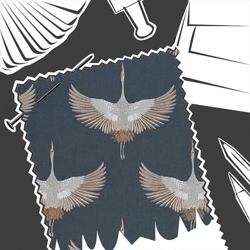 Demoiselle Midnight by KAI - Fabric By The Metre