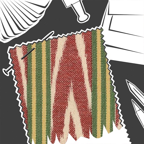 Bakhmal Ikat Woven by MINDTHEGAP - Fabric By The Metre - FB00082