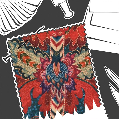 Psychedelia Linen by MINDTHEGAP - Fabric By The Metre - FB00073