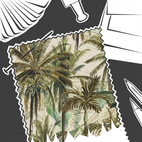 The Jungle Linen by MINDTHEGAP - Fabric By The Metre - FB00034