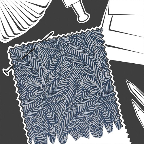 Acoustic Cobalt by Prestigious Textiles - Fabric By The Metre - 4084/715